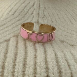 Gold I ❤️ U band